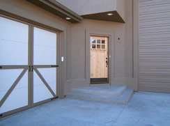 Back/side entrance door...